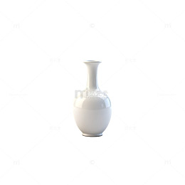 简约白瓷花瓶静物