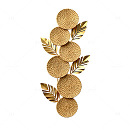 金色叶片装饰艺术品