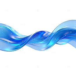 流动水波艺术效果设计元素