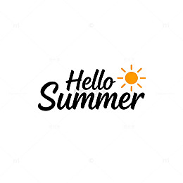 夏日阳光文字设计
