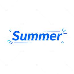 简约风夏日品牌LOGO设计素材