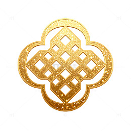 金色花纹装饰图案设计元素
