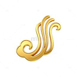 金色华丽花纹装饰图案设计素材