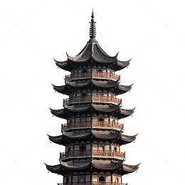 古风宝塔建筑图片