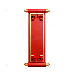 中国风卷轴装饰图案