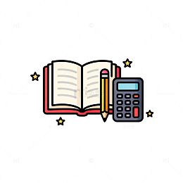 简约学习用品图标设计
