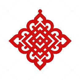 传统中国结图案装饰元素