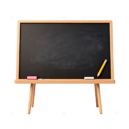 简约黑板教学工具矢量素材