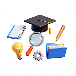学习工具图标设计素材