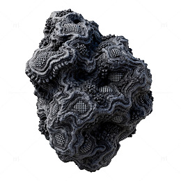 抽象艺术黑色雕塑立体造型