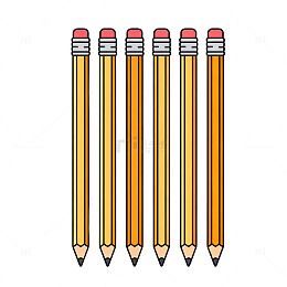 卡通铅笔插画设计素材