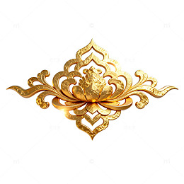 金色华丽装饰花纹图案