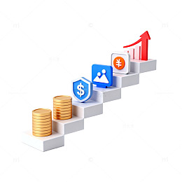 阶梯式金融发展示意图