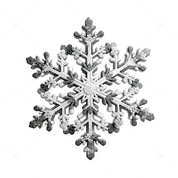 精致雪花特写