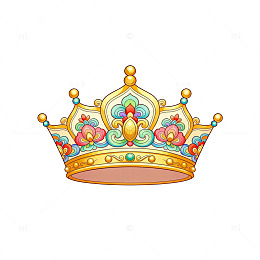 皇冠装饰图案插画设计素材
