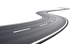柏油路弯曲公路图