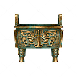 青铜鼎古典纹饰艺术品