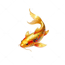 金鱼艺术插画