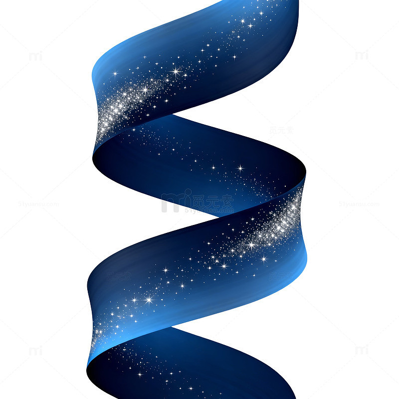蓝色螺旋星光图案设计