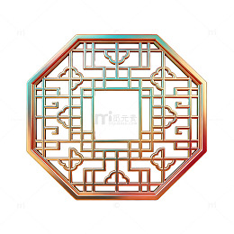 传统中式窗格装饰图案设计素材
