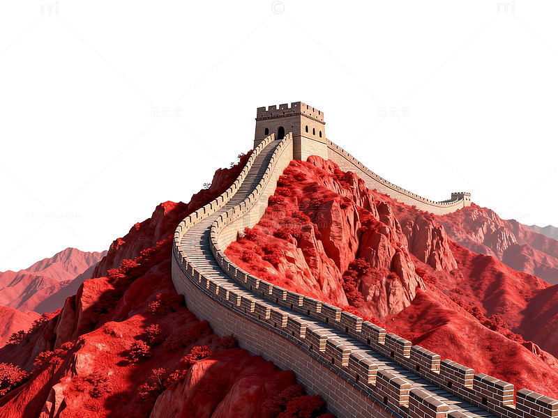 长城壮丽山峦雄伟
