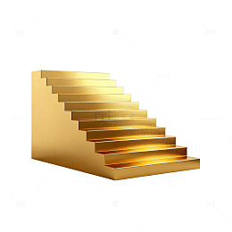 金色楼梯抽象设计