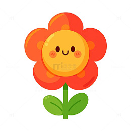 笑脸花朵童趣奇幻