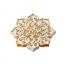 金色花纹装饰图案