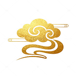 金色云纹传统图案