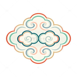 云纹图案传统装饰设计素材