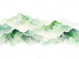 水墨山水画风光艺术画作