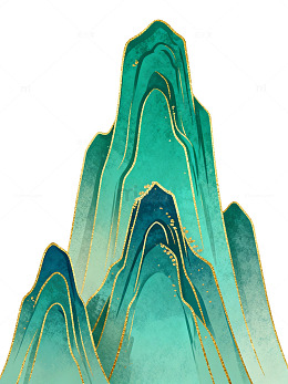 水墨风山水画抽象艺术装饰画