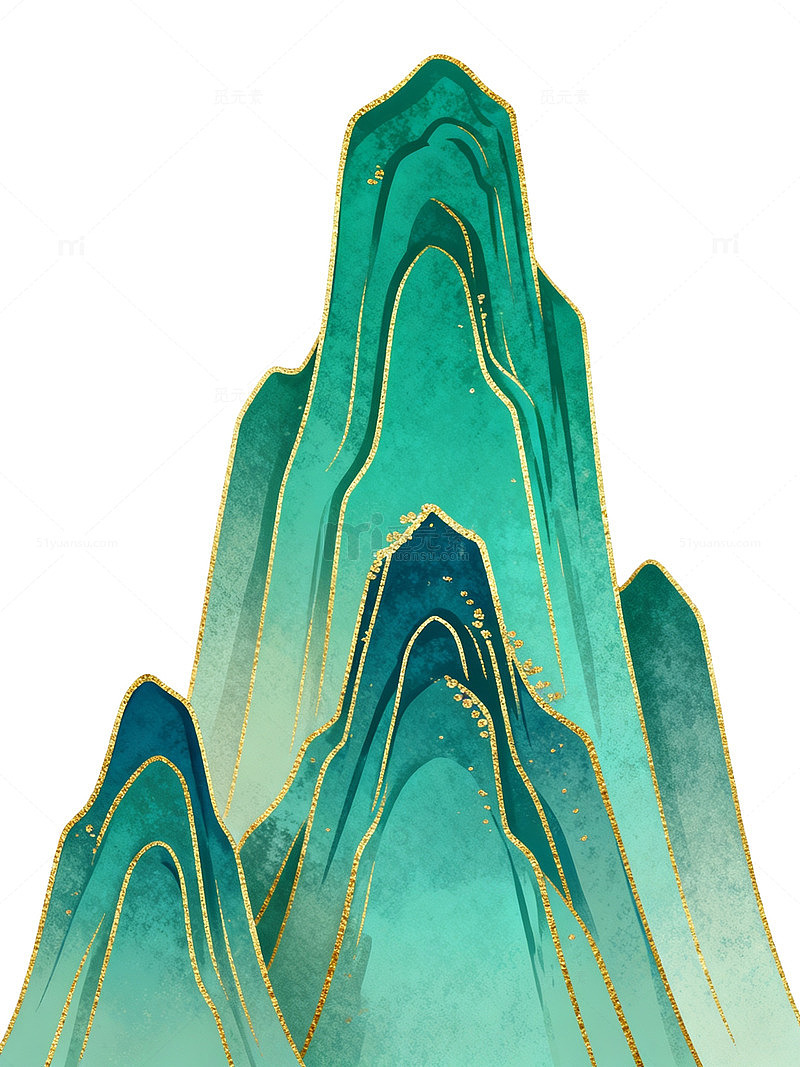 水墨风山水画抽象艺术装饰画