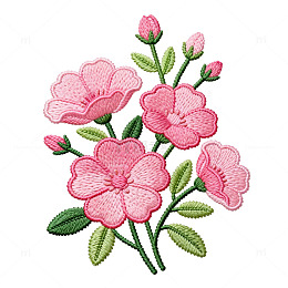 刺绣花朵花卉装饰图案