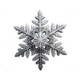 精致雪花特写