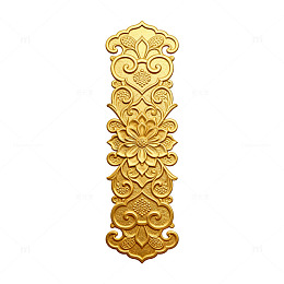 金色传统花纹装饰图案
