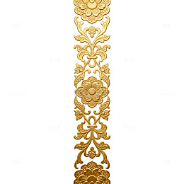 金色传统花纹装饰图案