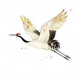 鹤舞水墨画古风装饰画
