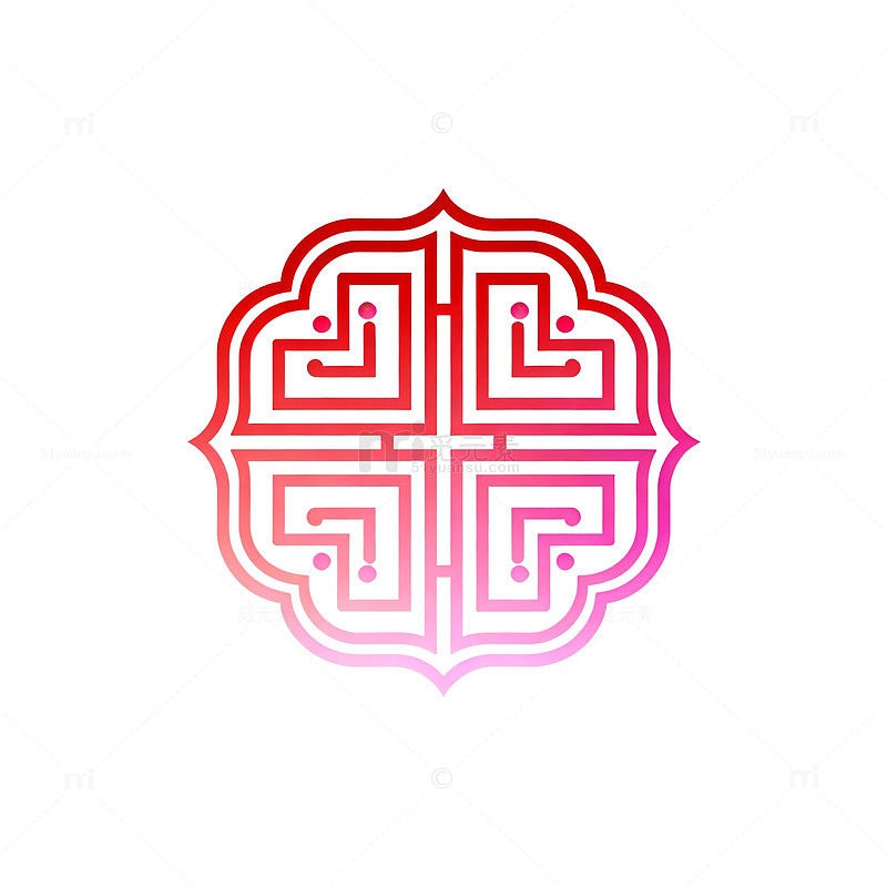 图案化大脑设计图标
