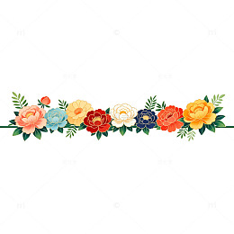 彩绘花卉装饰图案