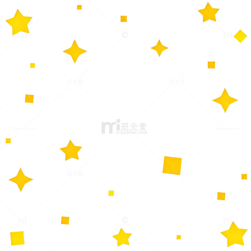 黄色星星背景设计素材