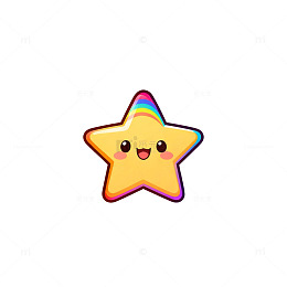 可爱卡通星星装饰图案