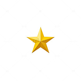 金色星形图标矢量素材