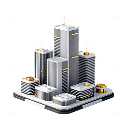 现代城市建筑群模型设计