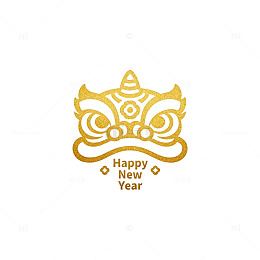 金饰新年祝福图案设计