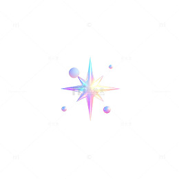 星光闪耀卡通图案设计元素