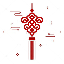 中国结传统图案矢量设计元素