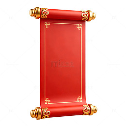 传统中国风卷轴装饰画