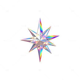 彩虹星形装饰图案