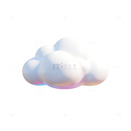 卡通白云矢量图案设计元素